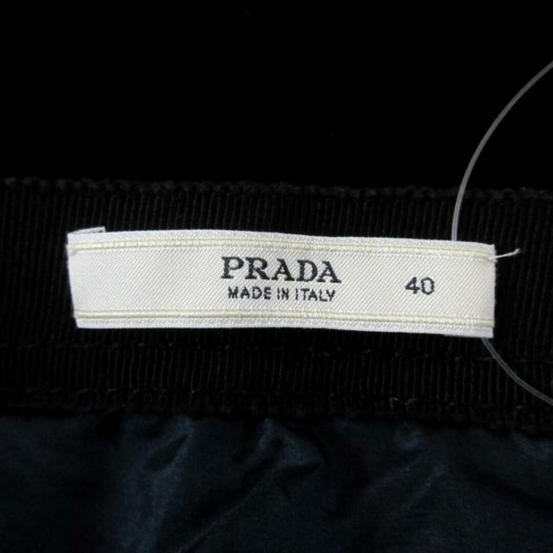 PRADA(プラダ)のPRADA(プラダ) ロングスカート サイズ40 M レディース - 黒 ベロア レディースのスカート(ロングスカート)の商品写真