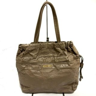 プラダ(PRADA)のPRADA(プラダ) トートバッグ美品  - BN1758 ベージュ 革タグ レザー(トートバッグ)