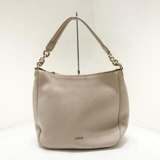 フルラ(Furla)のFURLA(フルラ) ハンドバッグ美品  - ベージュ レザー(ハンドバッグ)