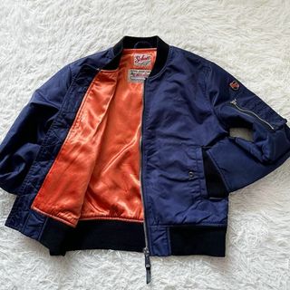 schott×American College MA-1 ショット　Lサイズ　紺