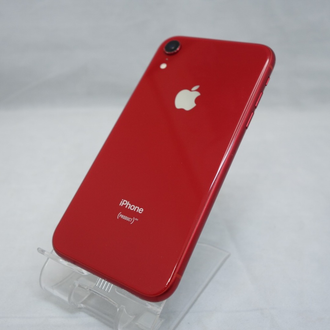 iPhone(アイフォーン)の[au版] Apple iPhone XR (アイフォン テンアール) 64GB レッド 利用制限〇 SIMロックあり 本体のみ スマホ/家電/カメラのスマートフォン/携帯電話(スマートフォン本体)の商品写真