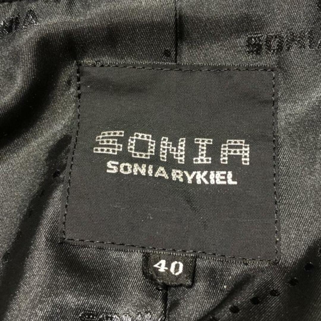 SONIA RYKIEL(ソニアリキエル)のSONIARYKIEL(ソニアリキエル) コート サイズ40 M レディース - 黒 長袖/フォックス/ファー着脱可/冬 レディースのジャケット/アウター(その他)の商品写真