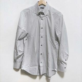 バルバ(BARBA)のBARBA(バルバ) 長袖シャツ サイズ41/16 メンズ - 白×グレー ストライプ(シャツ)