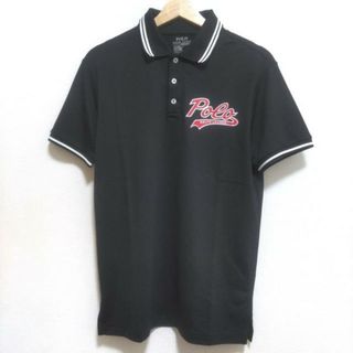 ポロラルフローレン(POLO RALPH LAUREN)のPOLObyRalphLauren(ポロラルフローレン) 半袖ポロシャツ サイズS メンズ美品  - 黒×白×マルチ(ポロシャツ)