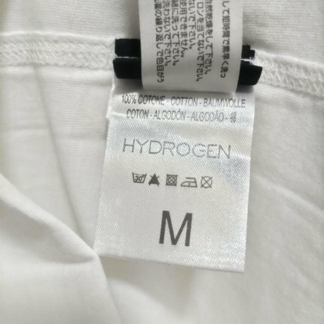 HYDROGEN(ハイドロゲン)のHYDROGEN(ハイドロゲン) 半袖Tシャツ サイズM メンズ美品  - 白×カーキ×マルチ 迷彩柄 メンズのトップス(Tシャツ/カットソー(半袖/袖なし))の商品写真