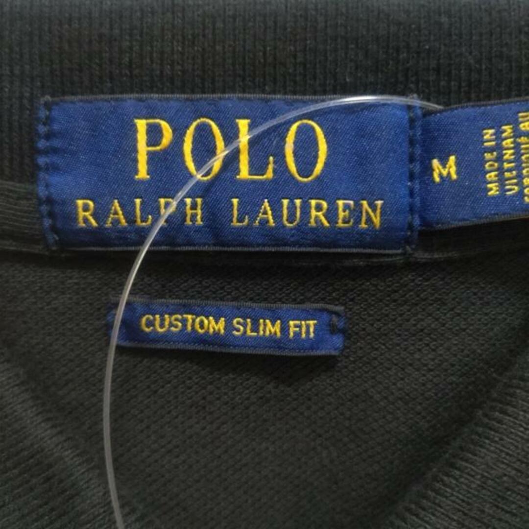 POLO RALPH LAUREN(ポロラルフローレン)のPOLObyRalphLauren(ポロラルフローレン) 半袖ポロシャツ サイズM メンズ - 黒×レッド×白 メンズのトップス(ポロシャツ)の商品写真