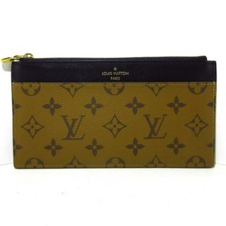 ルイヴィトン(LOUIS VUITTON)のLOUIS VUITTON(ルイヴィトン) 長財布 モノグラムリバース美品  スリムパース M80390 モノグラムリバース モノグラム･キャンバス、レザー（皮革の種類：牛革）(財布)