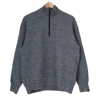 ザノースフェイス(THE NORTH FACE)のTHE NORTH FACE(ノースフェイス) トレーナー サイズM メンズ - グレー 長袖/ハーフジップ(スウェット)