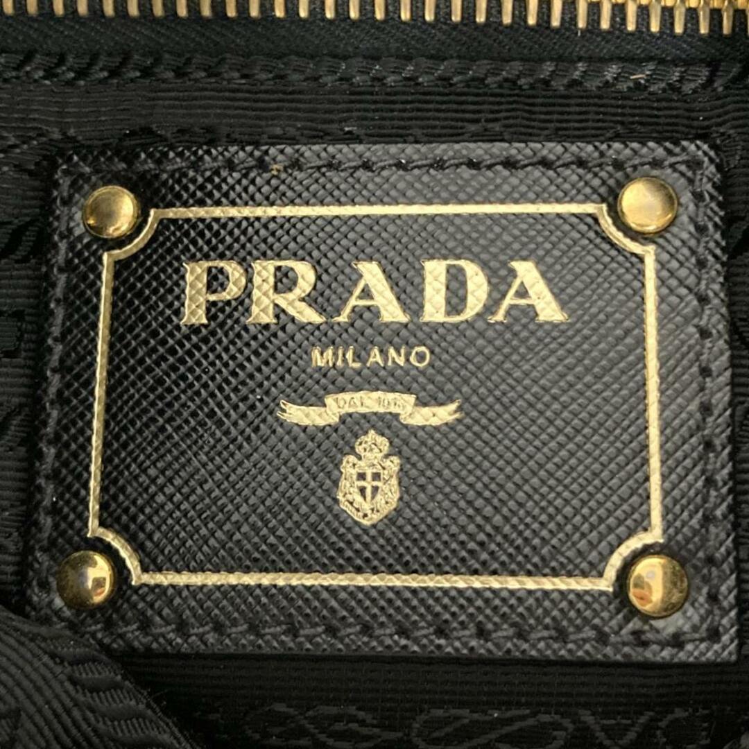 PRADA(プラダ)のプラダ ショルダーバッグ ポシェット 斜め掛け ブラック ゴールド金具 ナイロン レディース PRADA【中古】 レディースのバッグ(ショルダーバッグ)の商品写真