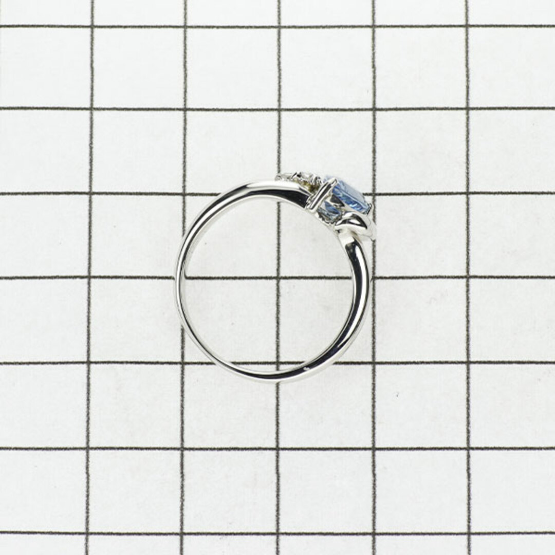 Pt900 アクアマリン ダイヤモンド リング 0.87ct D0.10ct レディースのアクセサリー(リング(指輪))の商品写真