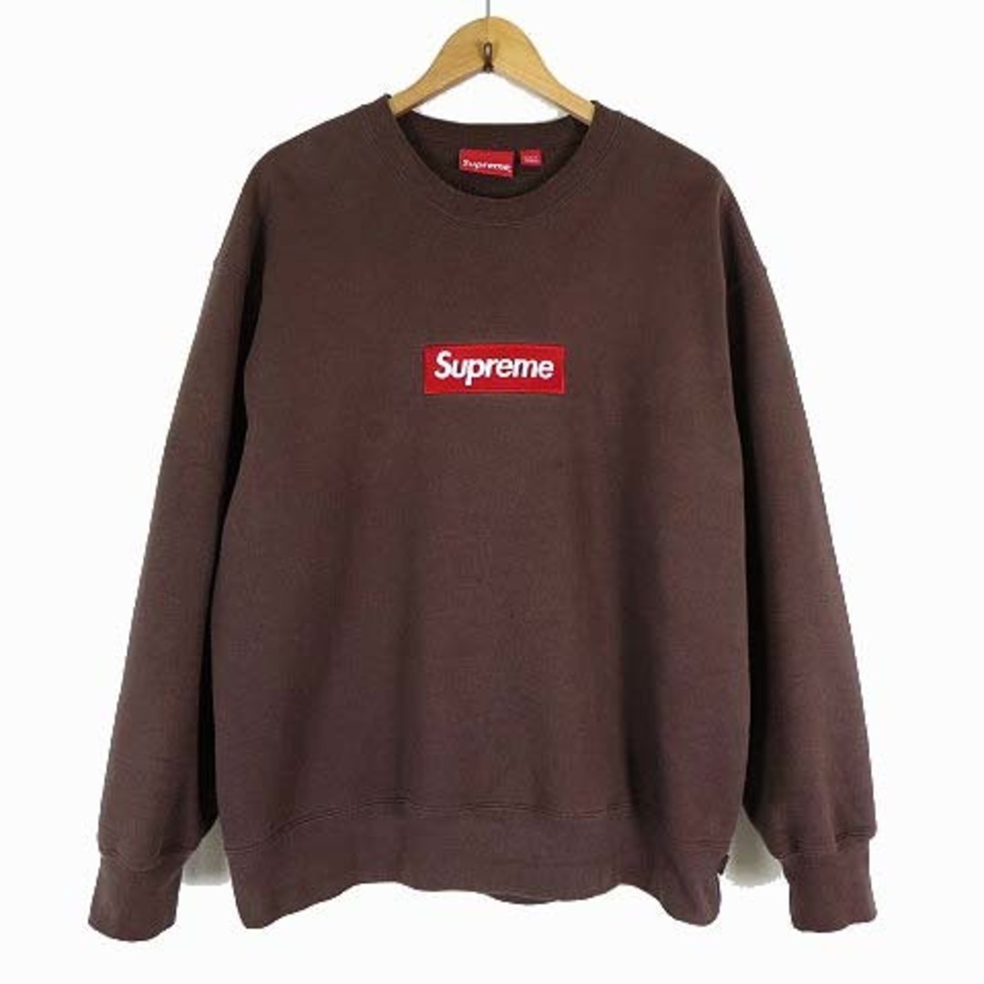 シュプリーム 22AW ボックスロゴ スウエット トレーナー L 茶色 シュプリーム 22AW ボックスロゴ スウエット トレーナー L 茶色
