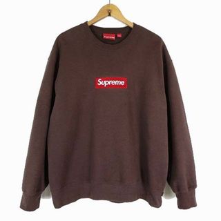 シュプリーム(Supreme)のシュプリーム 22AW ボックスロゴ スウエット トレーナー L 茶色 正規品(その他)