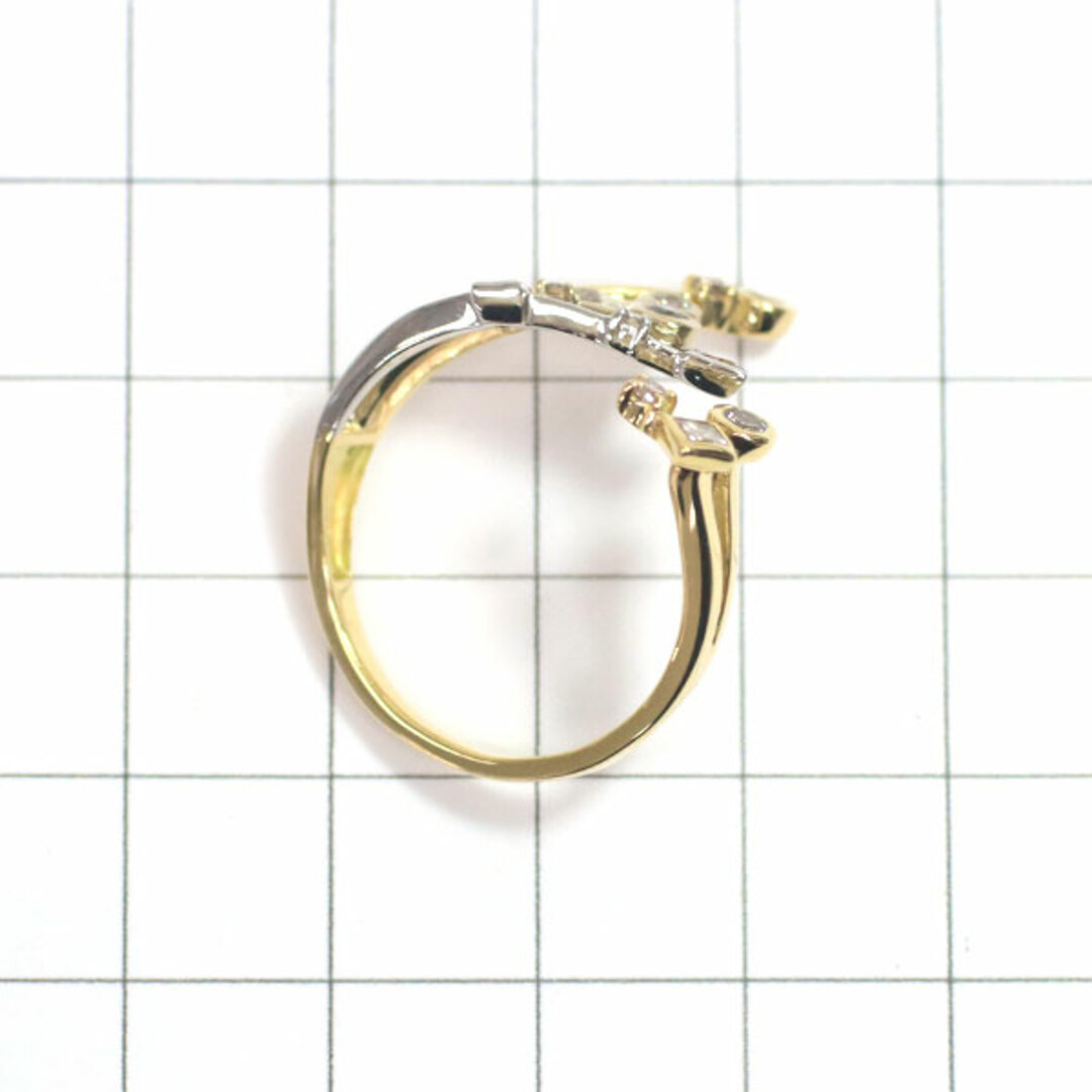 GSTV K18YG/Pt950 ダイヤモンド リング 0.47ct レディースのアクセサリー(リング(指輪))の商品写真