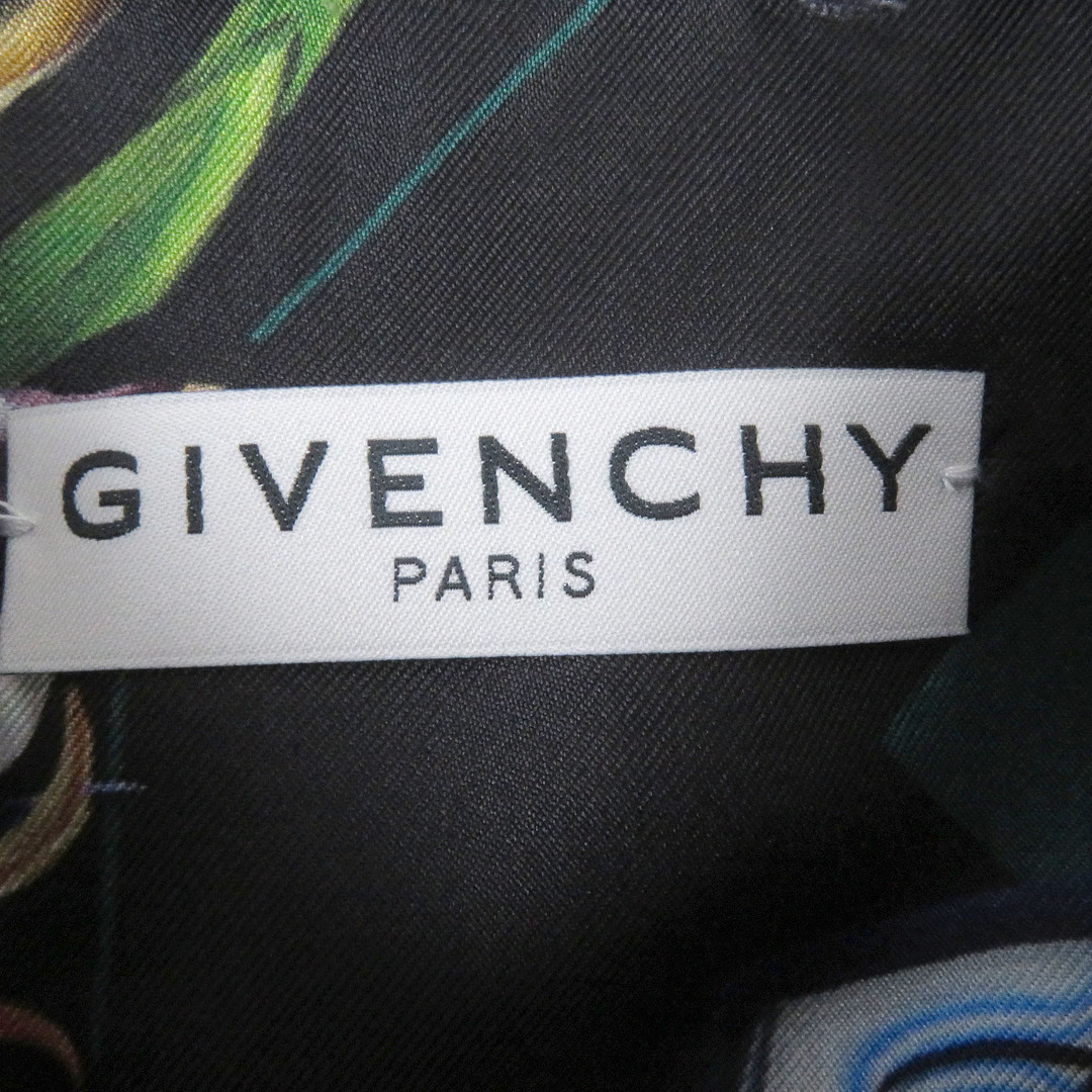 GIVENCHY(ジバンシィ)の極美品□GIVENCHY ジバンシィ 21SS BM60NT13K4 シルク100％ モーテルプリント ショートスリーブ 半袖 柄シャツ ブラック 39 ハンガー付き 正規品 メンズ メンズのトップス(シャツ)の商品写真