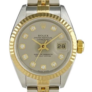 ロレックス(ROLEX)のロレックス デイトジャスト 10Pダイヤ 79173G 自動巻き レディース 【中古】(腕時計)