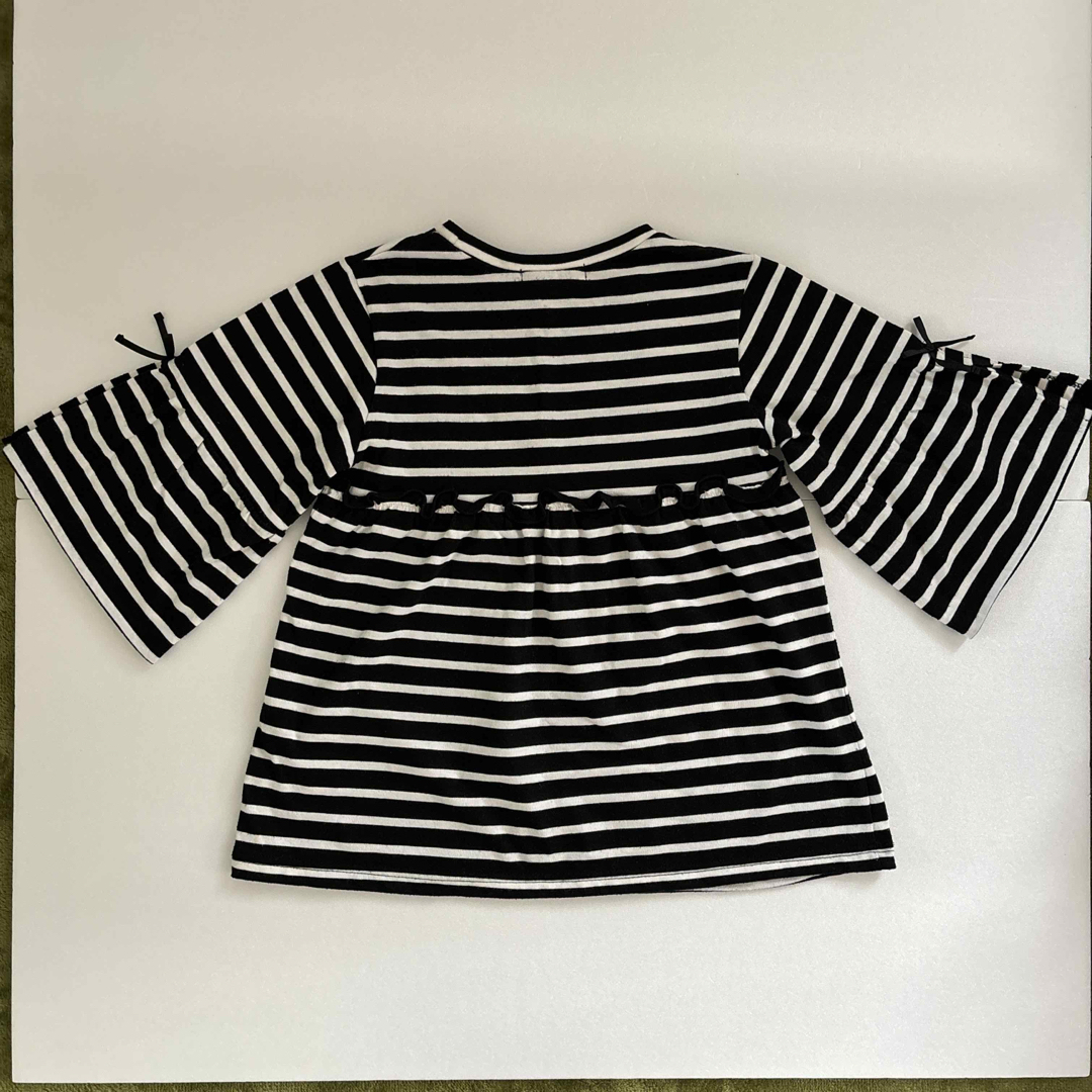 Right-on(ライトオン)の七分袖 カットソー 140 女の子 キッズ/ベビー/マタニティのキッズ服男の子用(90cm~)(Tシャツ/カットソー)の商品写真