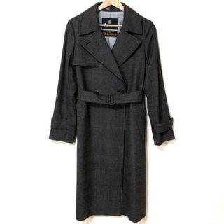 アクアスキュータム(AQUA SCUTUM)のAquascutum(アクアスキュータム) コート サイズ8 M レディース - ダークブラウン 長袖/グレンチェック/秋/冬(その他)