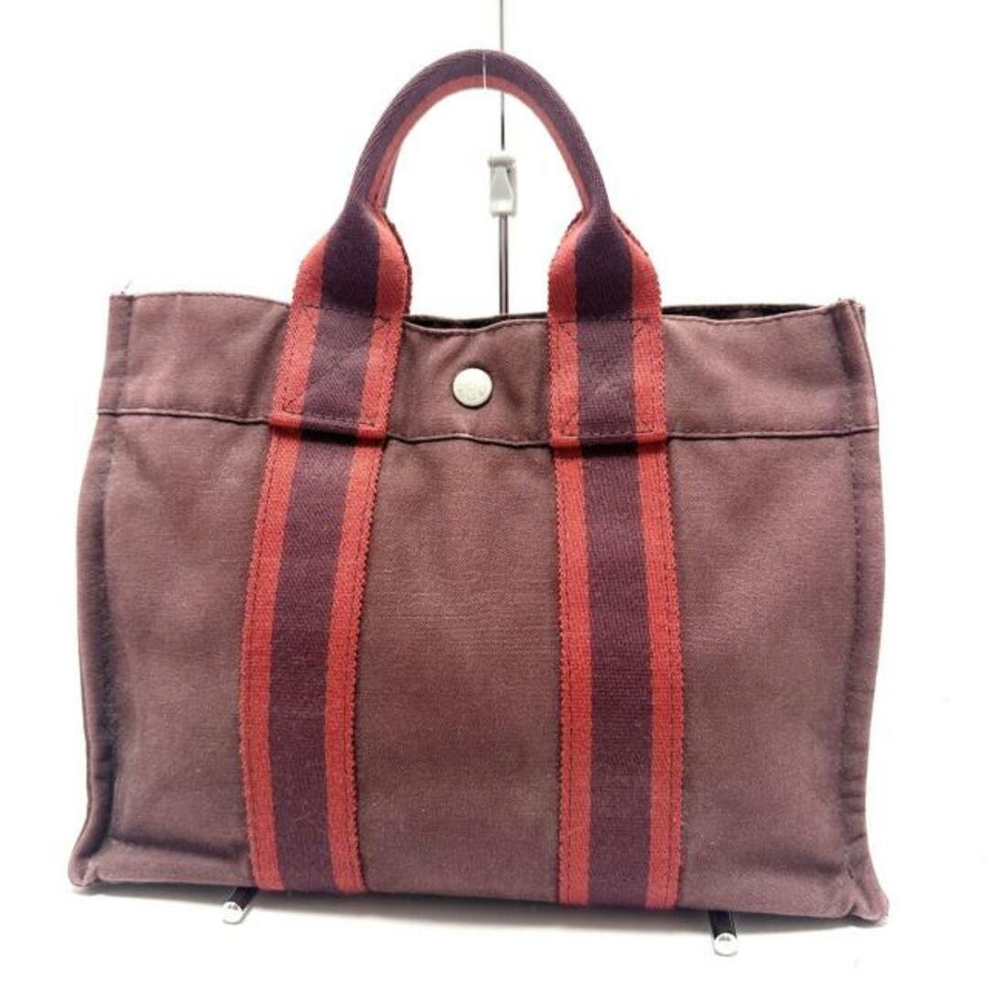 HERMES(エルメス) トートバッグ フールトゥトートPM ボルドー×レッド キャンバス | フリマアプリ ラクマ HERMES(エルメス) トートバッグ フールトゥトートPM ボルドー×レッド キャンバス | フリマアプリ ラクマ