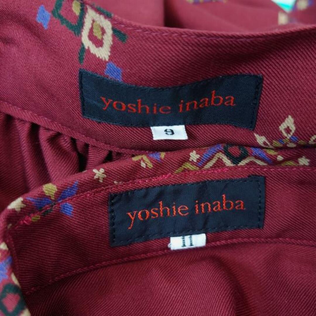 YOSHIE INABA(ヨシエイナバ) スカートセットアップ レディース - ボルドー×ブルー×マルチ 花柄 レディースのレディース その他(セット/コーデ)の商品写真