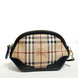 バーバリー(BURBERRY)のBurberry(バーバリー) ショルダーバッグ - 3861110 ベージュ×黒×マルチ チェック柄 PVC(塩化ビニール)×レザー(ショルダーバッグ)