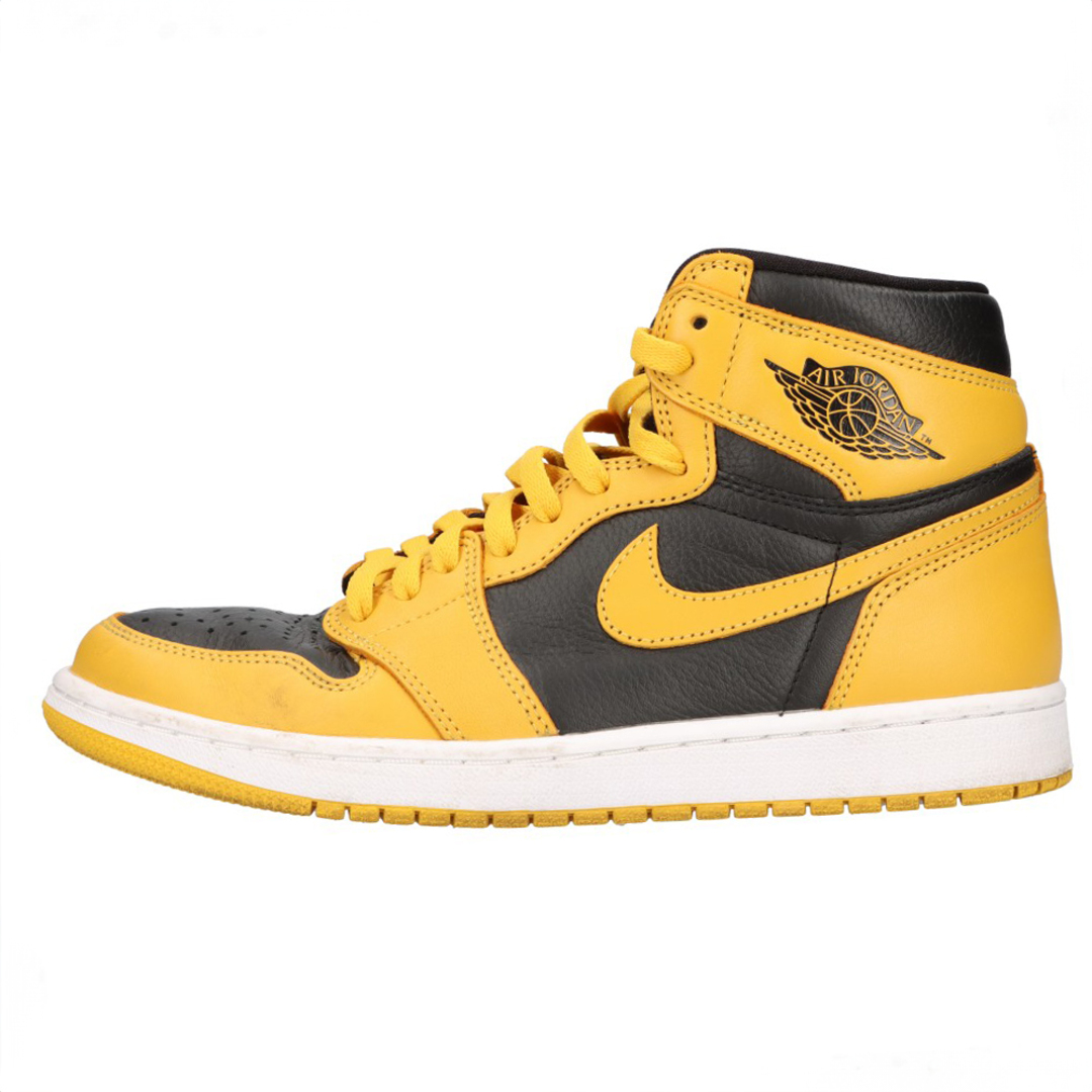 NIKE(ナイキ)のNIKE ナイキ AIR JORDAN1 RETRO HIGH OG POLLEN 555088-701 エアジョーダン1 レトロ ハイカットスニーカー パラン ブラック/イエロー US9/27.0cm メンズの靴/シューズ(スニーカー)の商品写真