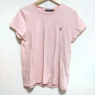 POLO RALPH LAUREN - POLObyRalphLauren(ポロラルフローレン) 半袖Tシャツ サイズM レディース美品  - ライトピンク×ブルー クルーネック