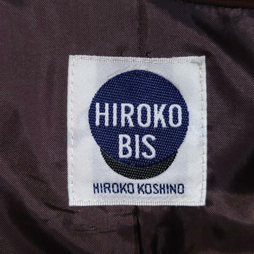 HIROKO BIS(ヒロコビス)のHIROKO BIS(ヒロコビス) コート サイズ9 M レディース - ダークブラウン 長袖/フォックス/中綿/秋/冬 レディースのジャケット/アウター(その他)の商品写真