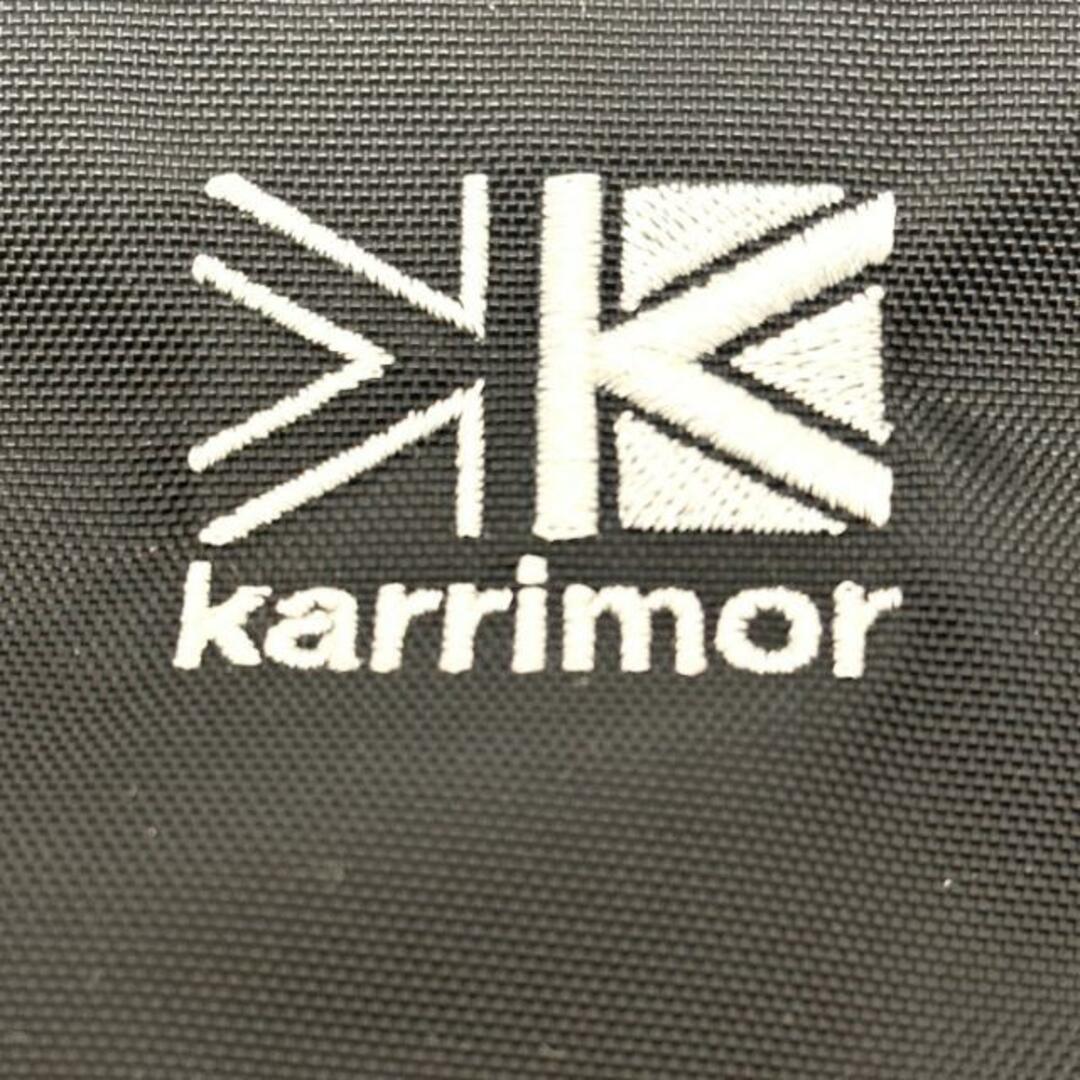 karrimor(カリマー)のKarrimor(カリマー) ショルダーバッグ美品  - 黒×白 刺繍/ストラップ着脱可/ミニバッグ/斜めがけ ナイロン レディースのバッグ(ショルダーバッグ)の商品写真