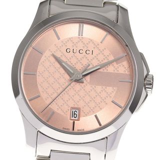 グッチ(Gucci)のグッチ GUCCI 126.5/YA126524 Gタイムレス デイト クォーツ レディース 箱・保証書付き_810438(腕時計)