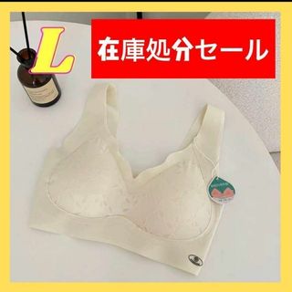 【在庫処分セール】育乳ブラ L トップブラ ナイトブラ パッド付き ジム(ブラ)