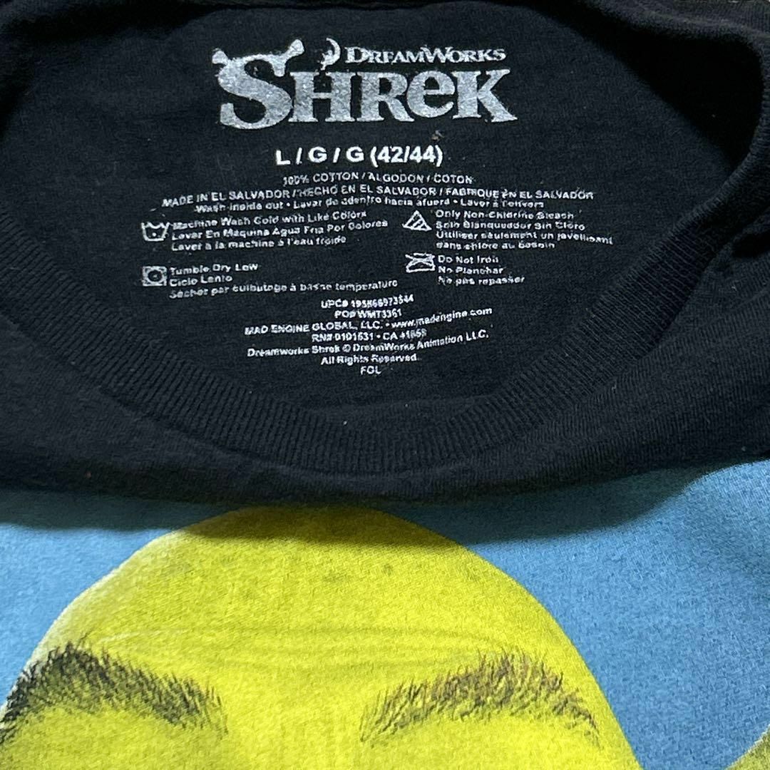 古着　SHReK Tシャツ キャラ シュレック デカロゴ 輸入品　映画　半袖 メンズのトップス(Tシャツ/カットソー(半袖/袖なし))の商品写真