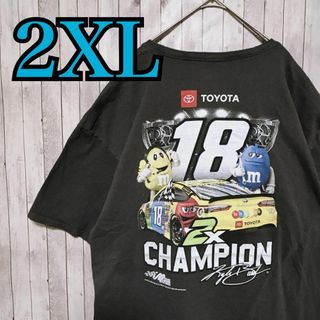 古着　TOYOTA M&M レーシングTシャツ　センターロゴ　両面プリント(Tシャツ/カットソー(半袖/袖なし))