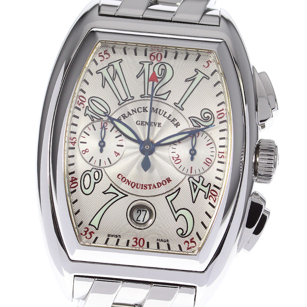 FRANCK MULLER(フランクミュラー)のフランクミュラー FRANCK MULLER 8001CC コンキスタドール クロノグラフ 自動巻き メンズ 良品 内箱・保証書付き_791148 メンズの時計(腕時計(アナログ))の商品写真