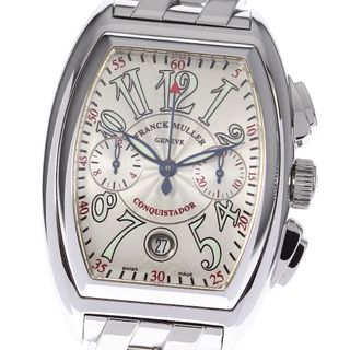 フランクミュラー(FRANCK MULLER)のフランクミュラー FRANCK MULLER 8001CC コンキスタドール クロノグラフ 自動巻き メンズ 良品 内箱・保証書付き_791148(腕時計(アナログ))