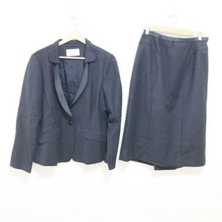 ロシャス(ROCHAS)のROCHAS(ロシャス) スカートスーツ サイズ13＋ S レディース - ダークネイビー×ダークグレー ドット柄(スーツ)