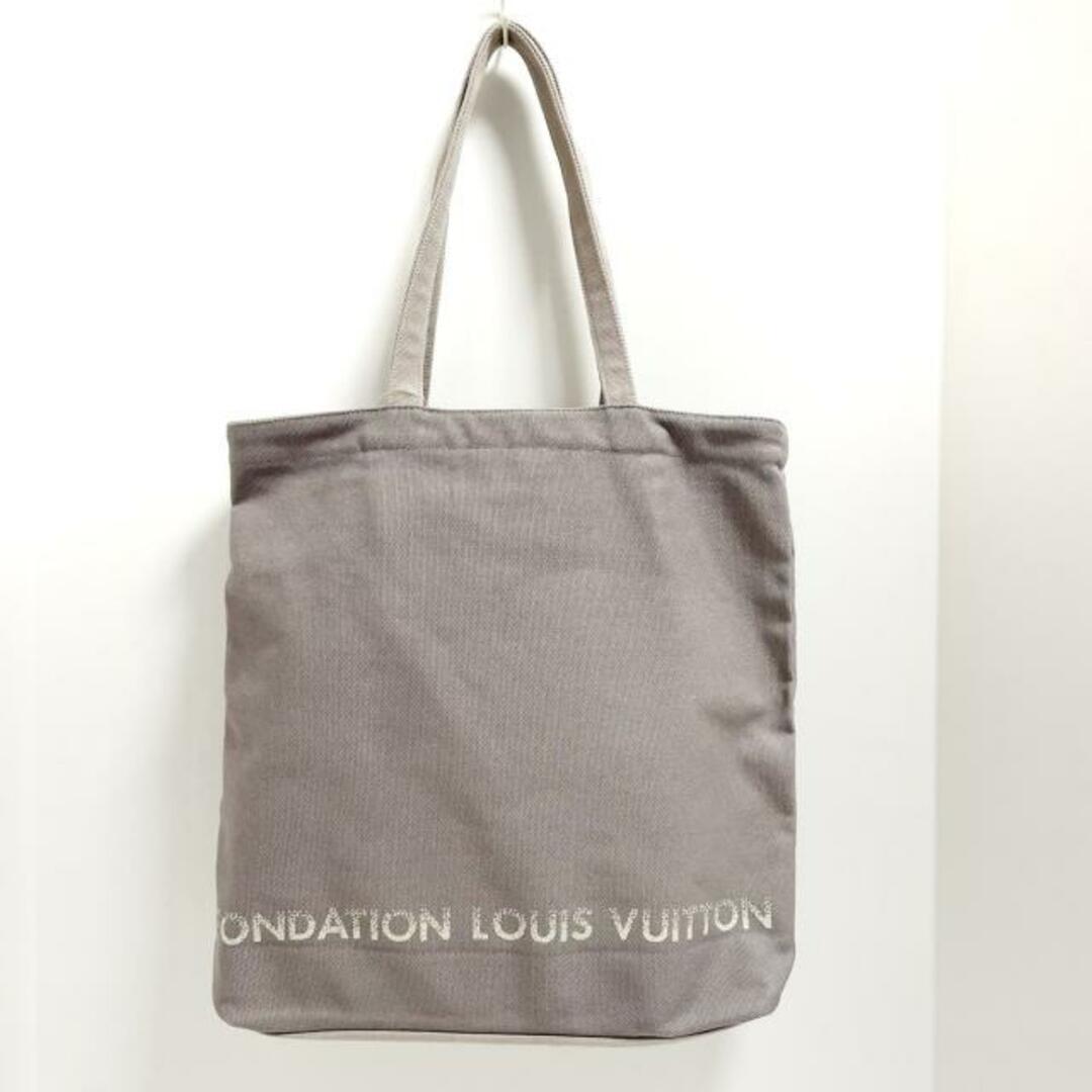 LOUIS VUITTON(ルイヴィトン)のLOUIS VUITTON(ルイヴィトン) トートバッグ - グレー FONDATION LOUIS VUITTON/ルイヴィトン美術館限定 キャンバス レディースのバッグ(トートバッグ)の商品写真