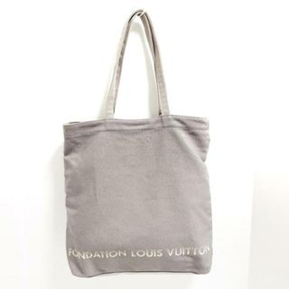 ルイヴィトン(LOUIS VUITTON)のLOUIS VUITTON(ルイヴィトン) トートバッグ - グレー FONDATION LOUIS VUITTON/ルイヴィトン美術館限定 キャンバス(トートバッグ)