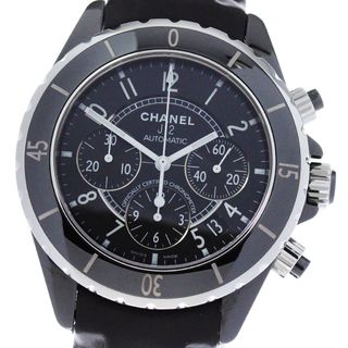 シャネル(CHANEL)のシャネル CHANEL H0940 J12 黒セラミック クロノグラフ 自動巻き メンズ _805142(腕時計(アナログ))