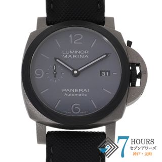 パネライ(PANERAI)の【120513】PANERAI パネライ  PAM01662 ルミノール マリーナ トゥットグリージョ 44MM グレーダイヤル TI/レザー 自動巻き ギャランティーカード 純正ボックス 腕時計 時計 WATCH メンズ 男性 男 紳士【中古】(腕時計(アナログ))