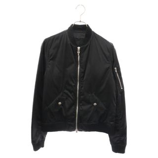 クロムハーツ(Chrome Hearts)のCHROME HEARTS クロムハーツ DSMG Classic Rib Cashmere Dagger Zip MA-1 Bomber Jacket ドーバーストリートマーケット クラシックリブ カシミア ダガー ジップ MA-1 ブルゾン ブラック(ブルゾン)