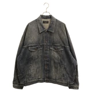 バレンシアガ(Balenciaga)のBALENCIAGA バレンシアガ 23AW Deconstructed Jacket 再構築オーバーサイズデニムジャケット 767943 TNW65 インディゴブルー(Gジャン/デニムジャケット)