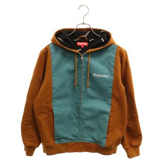 シュプリーム(Supreme)のSUPREME シュプリーム 17SS 2-Tone Hooded Work Jacket 2トーンフーデッドワークジャケット パーカーブラウン/ブルー(フライトジャケット)