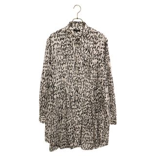 COMME des GARCONS HOMME PLUS - COMME des GARCONS HOMME PLUS コムデギャルソンオムプリュス 23AW グラフィックプリント 総柄 長袖シャツ ホワイト/ブラック PL-B022