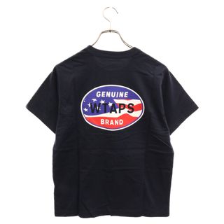 ダブルタップス(W)taps)のWTAPS ダブルタップス 08SS Ron Herman DEESIGN TEE ロンハーマンデザイン プリントロゴ半袖Tシャツ ネイビー 161ATDT-CSM04S(Tシャツ/カットソー(半袖/袖なし))