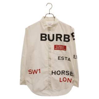 バーバリー(BURBERRY)のBURBERRY バーバリー 20SS ホースフェリープリント 長袖シャツ ホワイト 8015637(シャツ)