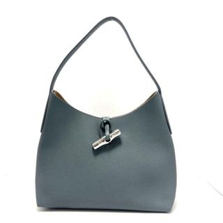 ロンシャン(LONGCHAMP)のLONGCHAMP(ロンシャン) ショルダーバッグ - ブルーグレー レザー(ショルダーバッグ)