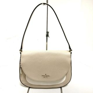 ケイトスペードニューヨーク(kate spade new york)のKate spade(ケイトスペード) ハンドバッグ美品  - WKR00315 ベージュ×白 レザー(ハンドバッグ)