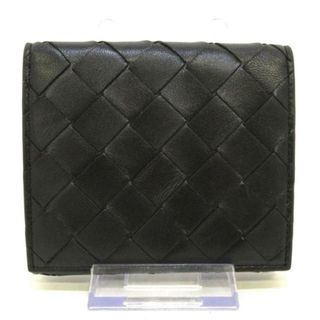 ボッテガヴェネタ(Bottega Veneta)のBOTTEGA VENETA(ボッテガヴェネタ) Wホック財布美品  イントレチャート 608074 黒 レザー(財布)