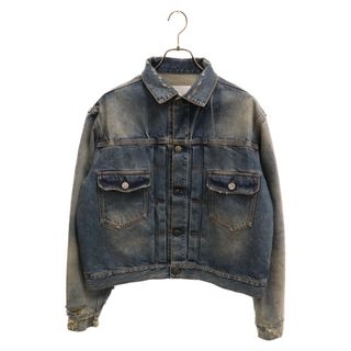 Maison Martin Margiela - Martin Margiela マルタンマルジェラ 23AW DECORTIQUE DENIM JACKET S67AM0058 ダメージ&ウォッシュ加工 デニムジャケット インディゴ