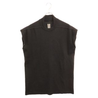 リックオウエンス(Rick Owens)のRick Owens リックオウエンス 22AW ハイネック ウールノースリーブニット RR02B2679-M ブラック(Tシャツ/カットソー(半袖/袖なし))